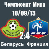 Беларусь - Франция 2-4 Беларусь - Франция 2-4