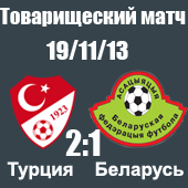 Турция - Беларусь 2-1